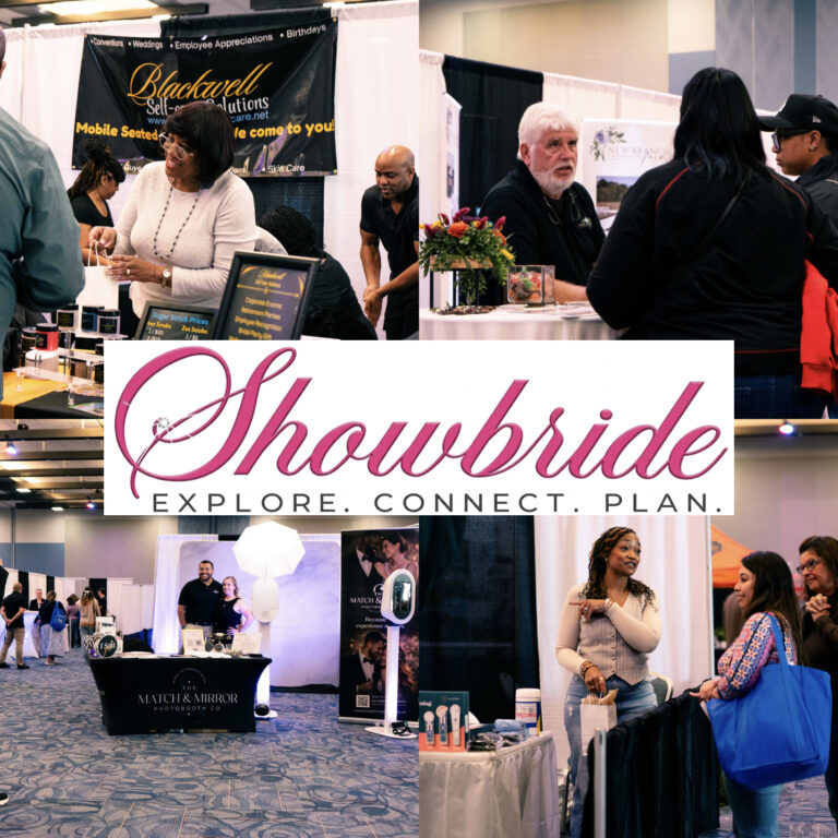 Stop searching and start connecting. Meet your wedding dream team in person! Browse our vendors at showbride.com/exhibitors.