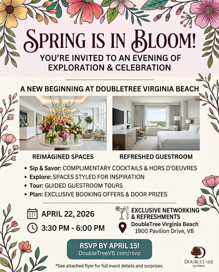 Open House April 22nd Doubletree Virginia Beach