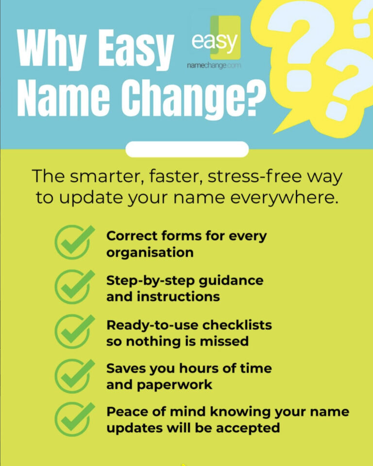 Simplify Your Life: Why EasyNameChange.com is a Total Game Changer!