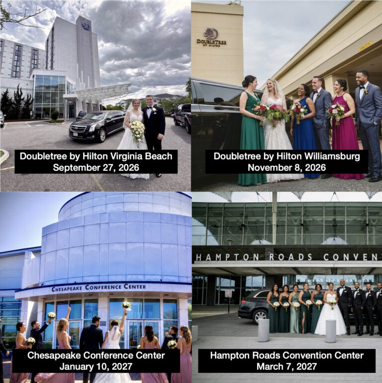 Mark your calendars for the next four bridal shows!