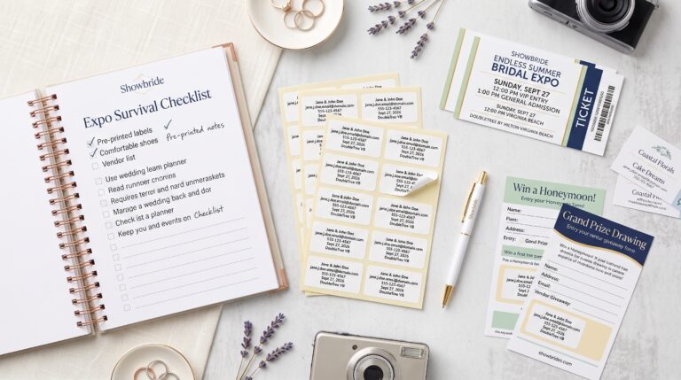 The Smart Bride’s Expo Hack: Bring Pre-Printed Labels!