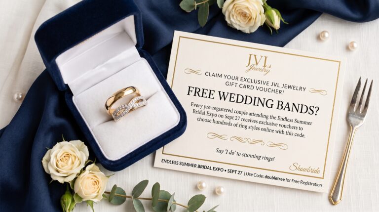 Complimentary Wedding Bands for Attending Couples on Sept 27
